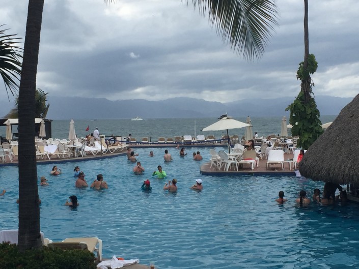 Spirit retreat 2016 Puerto Vallarta One of the Velas Vallarta pools with the ocean and mountains in the background Spirit retreat 2016 Puerto Vallarta One of the Velas Vallarta pools with the ocean and mountains in the background