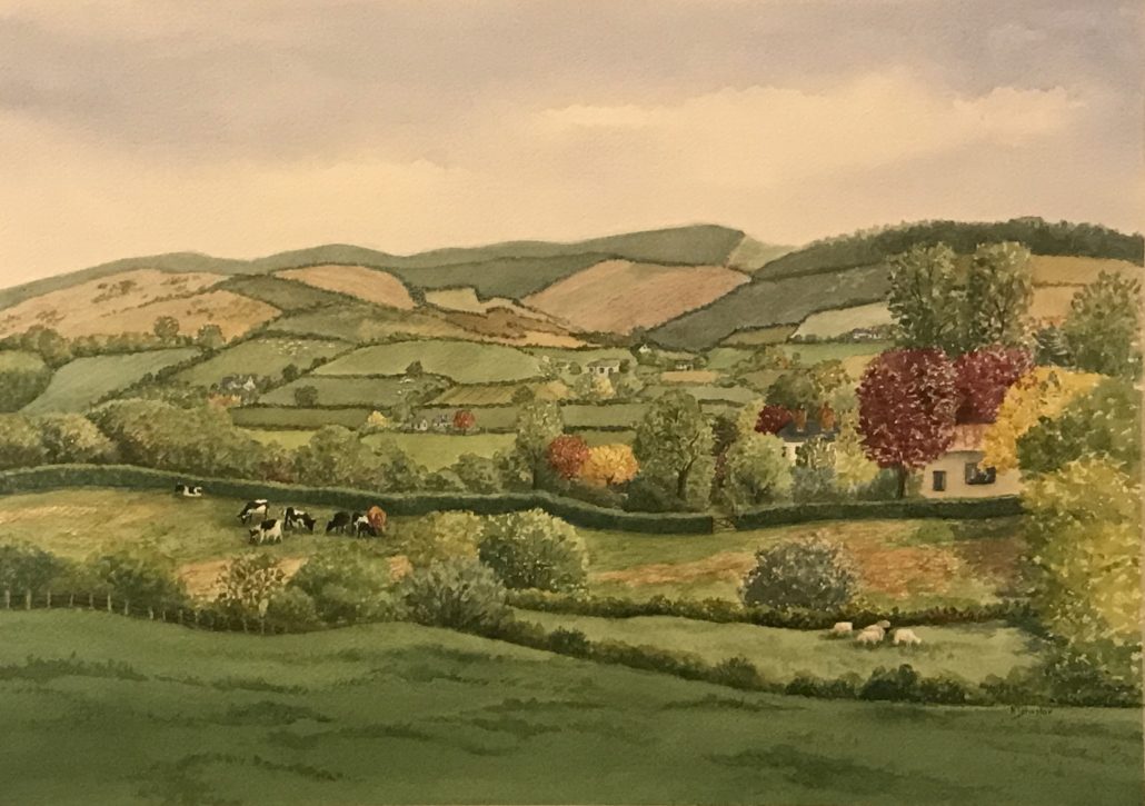 watercolor of Tyrone County
